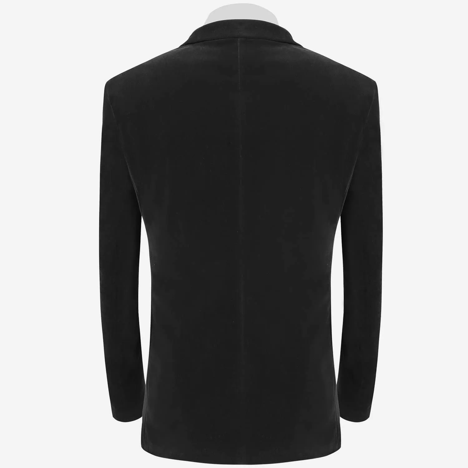 MAGE MALE Men's 2 Piece Velvet Suit Peak Lapel One Button Slim Fit Tuxedo Blazer Party Dinner Jacket & Pants