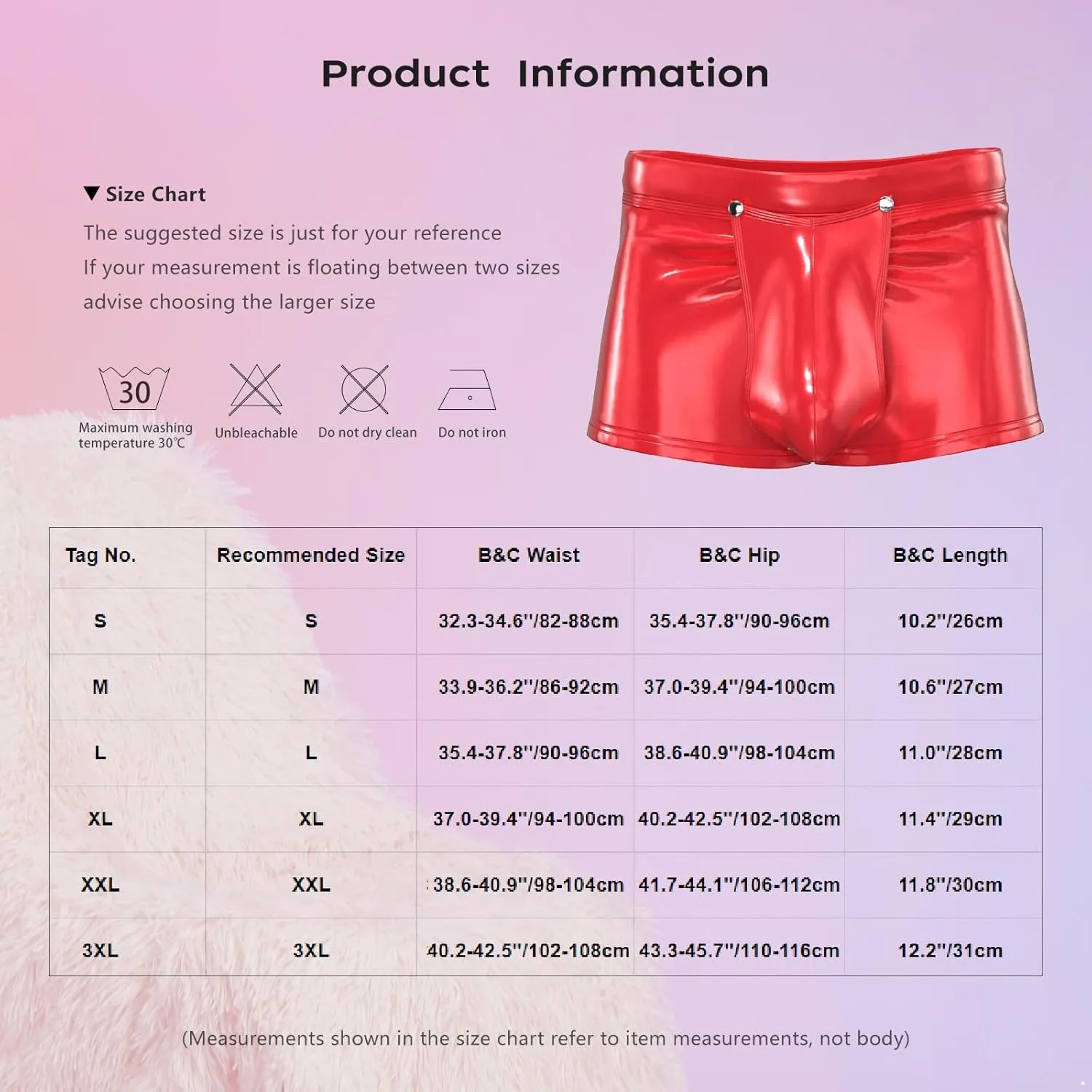 Mens Sexy Patent Leather Shorts Shiny Metallic Short Pants Zipper Button Crotch Boxer Briefs