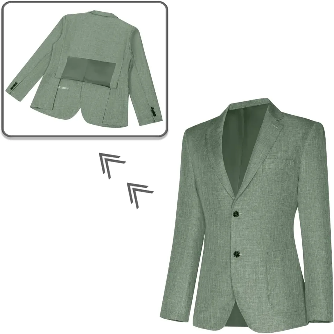 Men's Suit Slim Fit 2 Piece Suits for Wedding Prom Casual Suit Jacket Pants Lightweight Tuxedo Suits