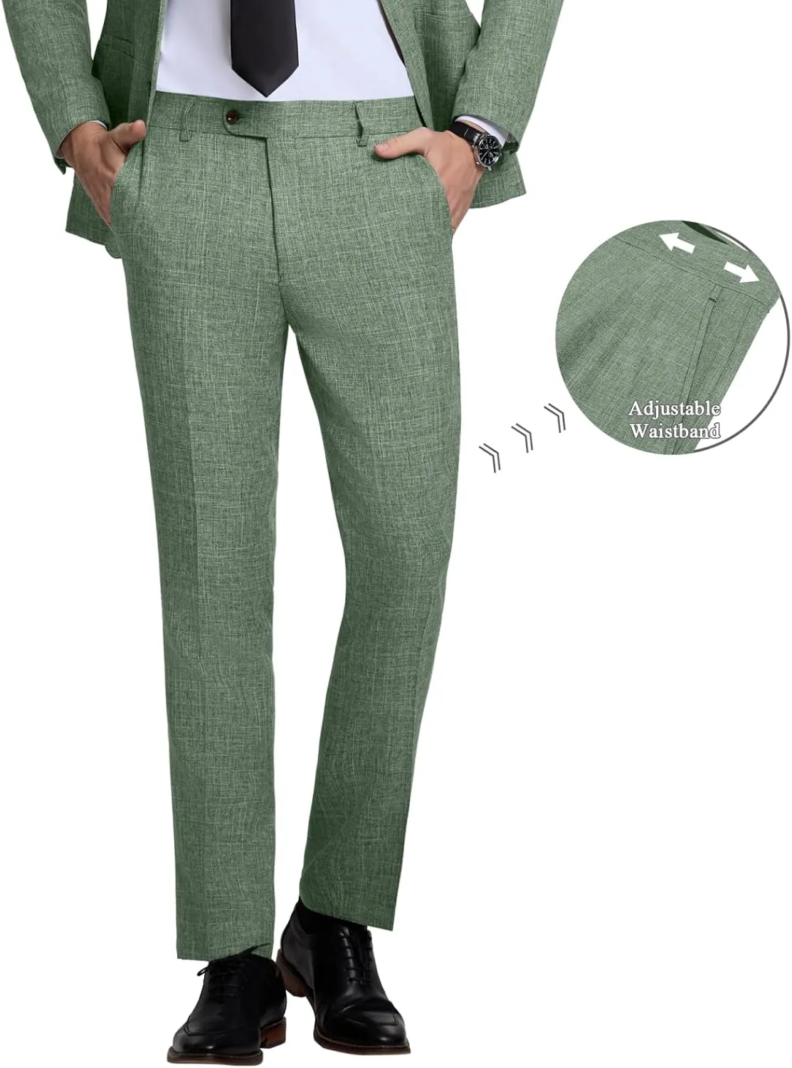Men's Suit Slim Fit 2 Piece Suits for Wedding Prom Casual Suit Jacket Pants Lightweight Tuxedo Suits