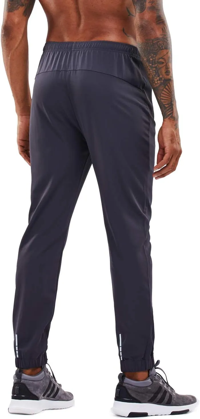 Men's Sweatpants Athletic Jogging Pants Sport Joggers Trousers for Workout,Gym,Running,Training with Zipper Pockets