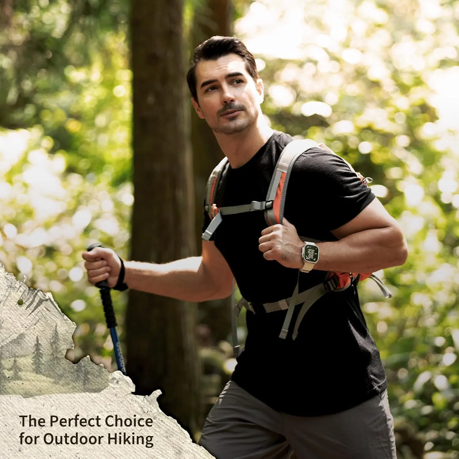 Merino Protect 100% Merino Wool T-Shirt for Men Short Sleeve Slim Fit Undershirt Soft Lightweight Tee Shirt for Travel Hiking