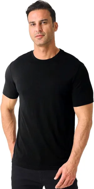 Merino Protect 100% Merino Wool T-Shirt for Men Short Sleeve Slim Fit Undershirt Soft Lightweight Tee Shirt for Travel Hiking