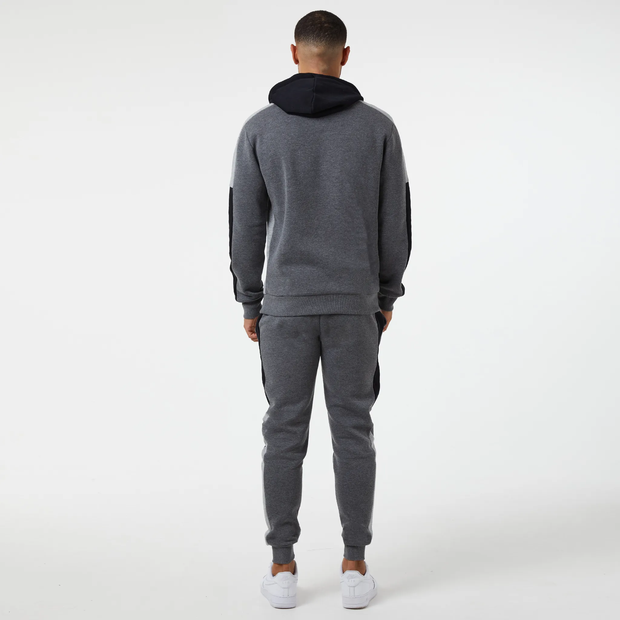 Multi Panel Hoody | Charcoal Marl
