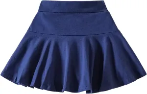 Neutocd Toddler Little Kid Baby Girl Skorts Skirt for Dance Birthday in Solid Mini 100% Polyester