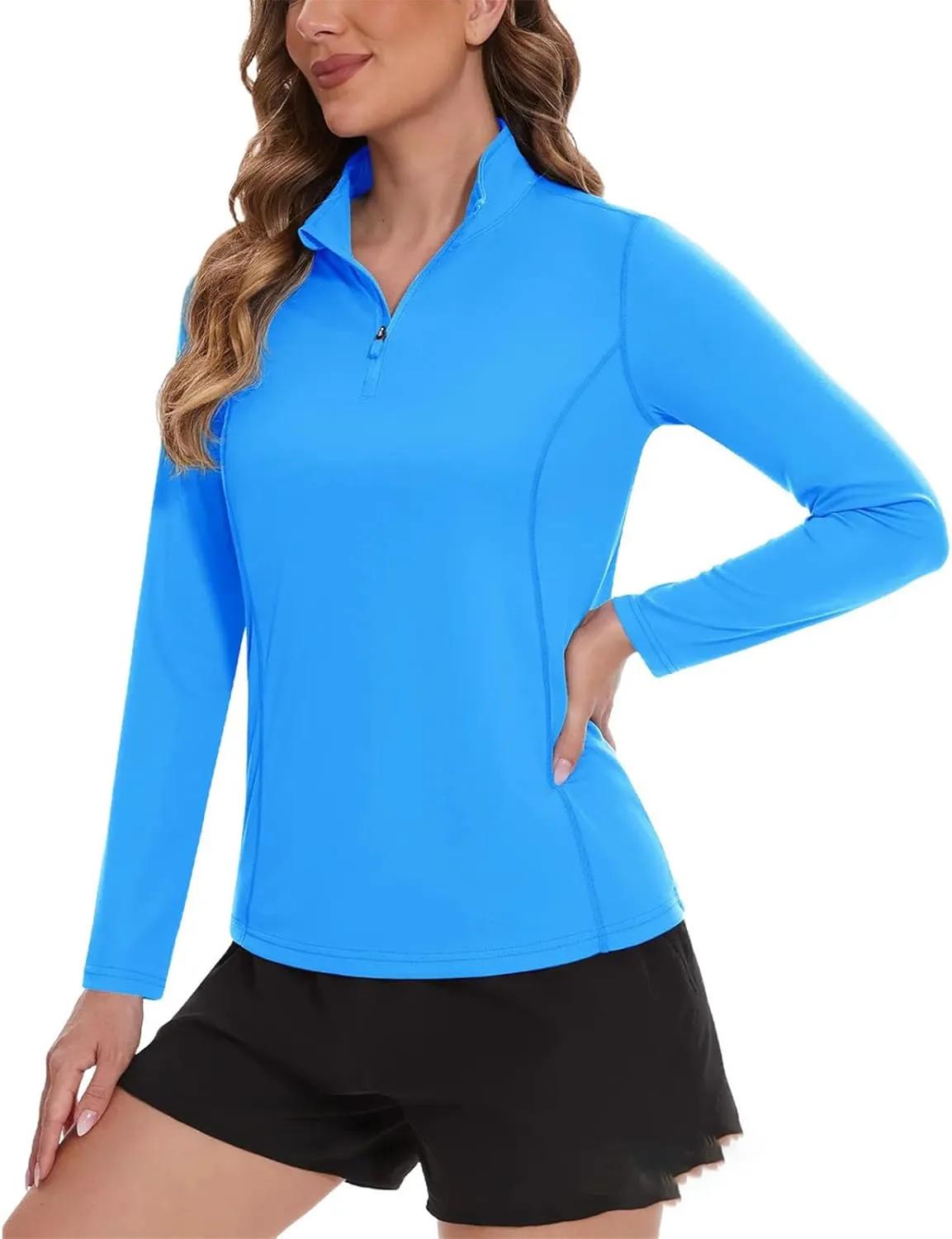 Quick Dry Long Sleeve T-Shirt Women's Long Sleeve UV Pullover