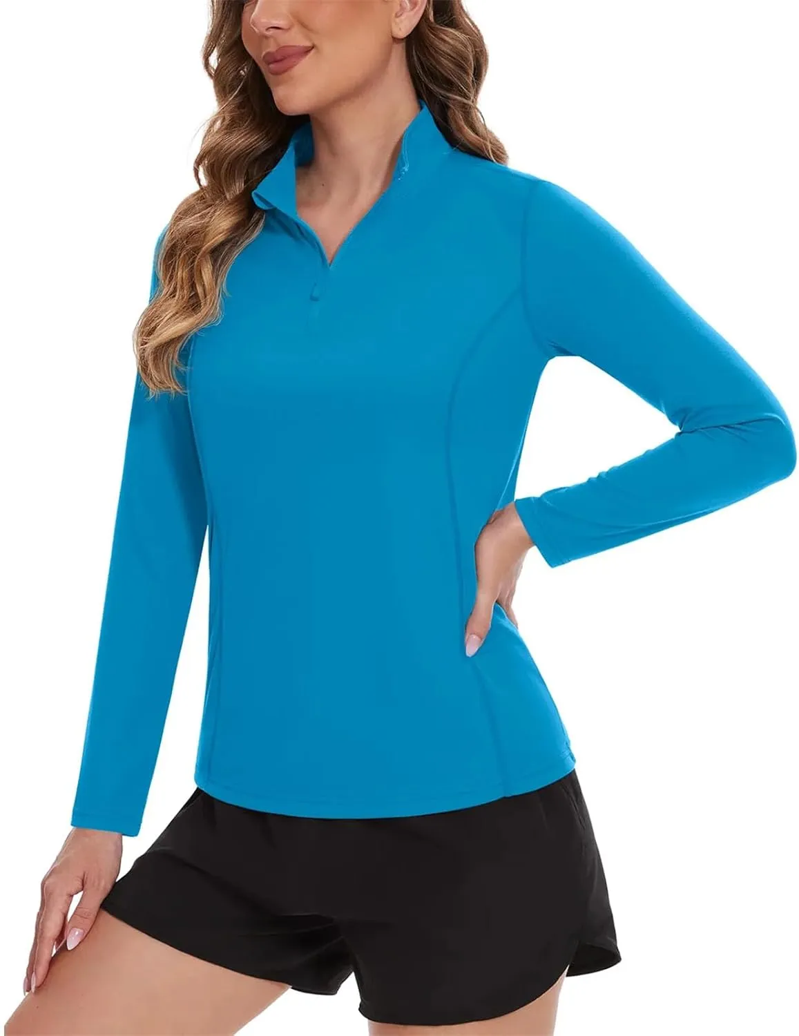Quick Dry Long Sleeve T-Shirt Women's Long Sleeve UV Pullover