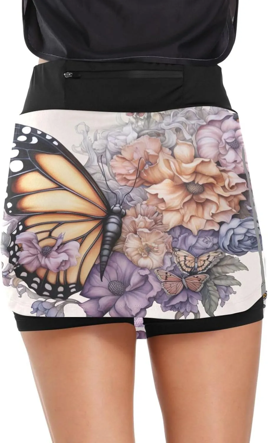 Red Lobster Athletic Skorts for Women with Pockets High Waist Skirt for Running Tennis Golf Workout