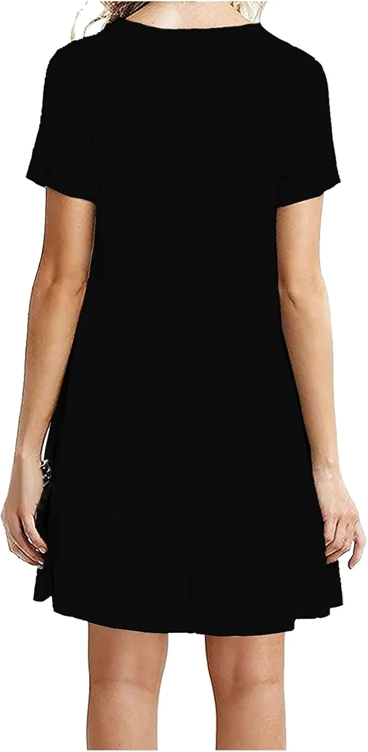 Shirt Dresses for Women A-Line Short Sleeve Polka Dots Mini Sundress 2025 Vacation Casual Beach Summer Dresses