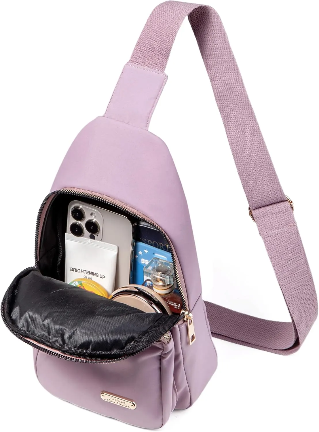 Small Sling Backpack Crossbody Sling Bag for Women, Chest Bag Daypack Crossbody Bag for Sport Travel Hiking Running