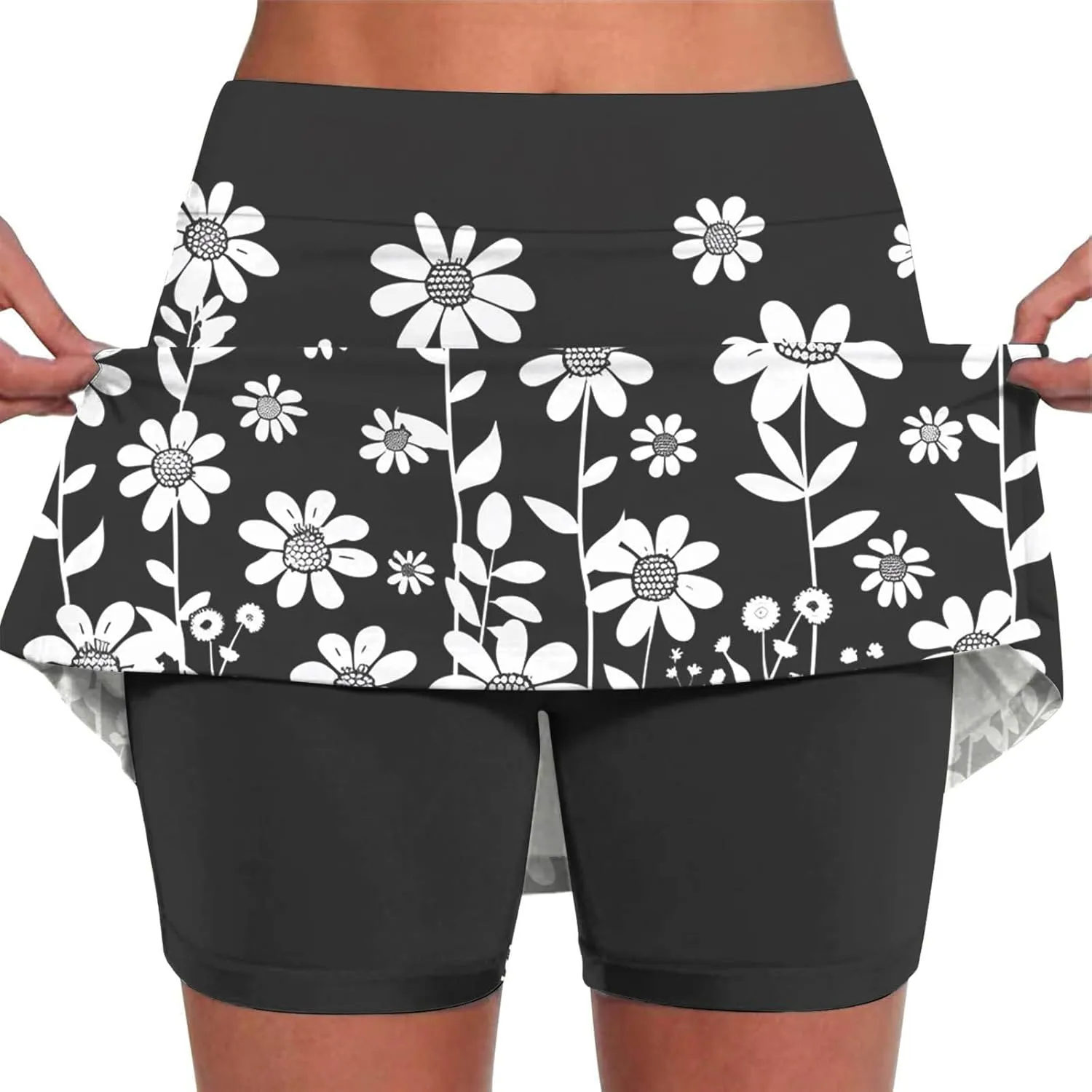 TANGNADE Skorts for Women Dressy Casual Skirt Athletic Inner Shorts for Running Tennis Golf Comfy Workout Sports Outfits