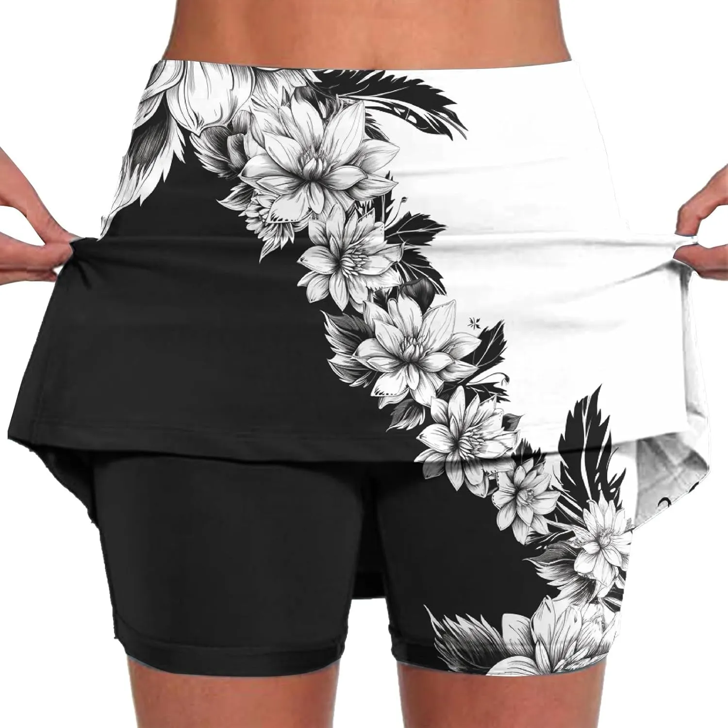TANGNADE Womens Skorts Dressy Casual Summer Shorts Plus Size Athletic Skorts for Women Running Tennis Workout Outfits