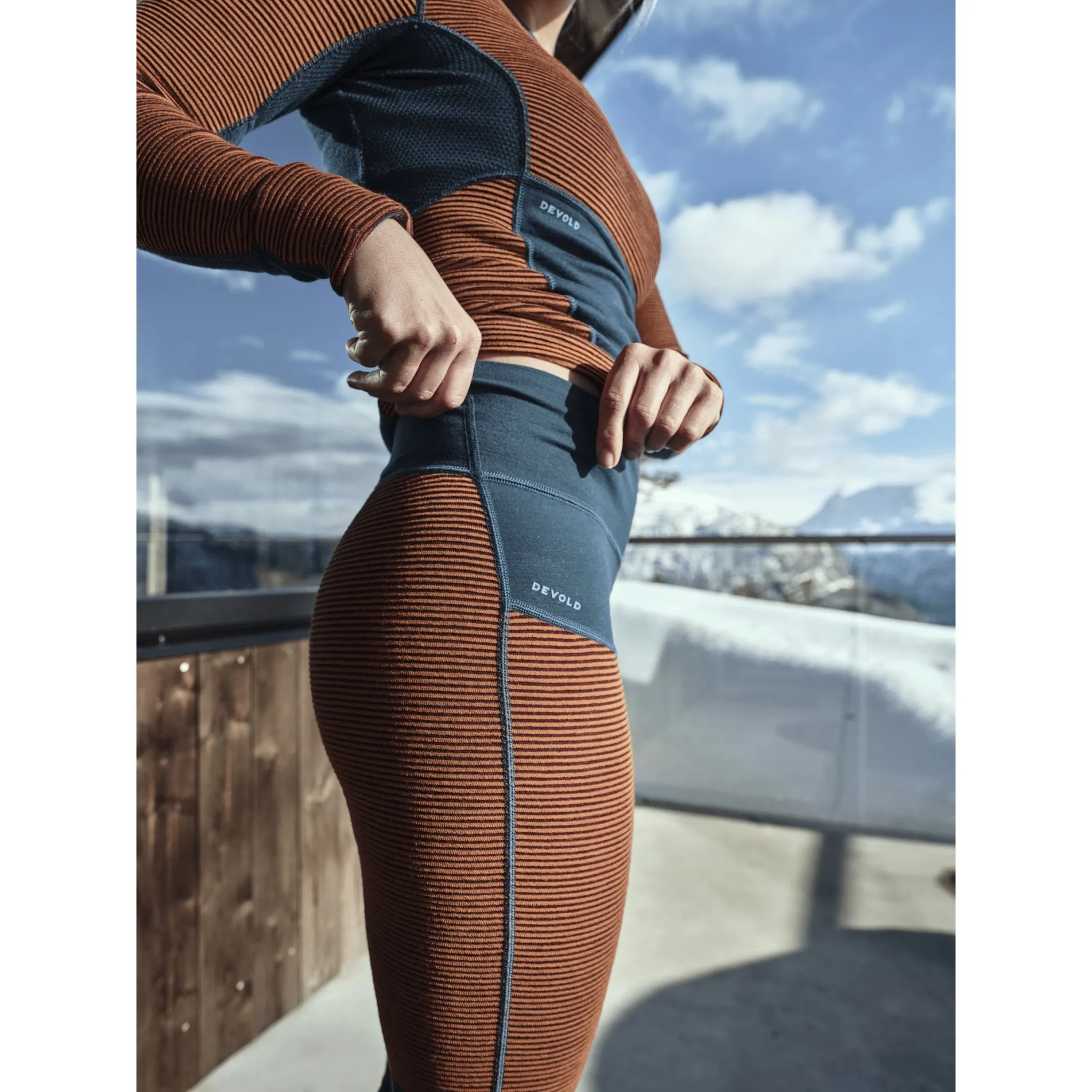 TUVEGGA MERINO LONGS WOMAN FLAME
