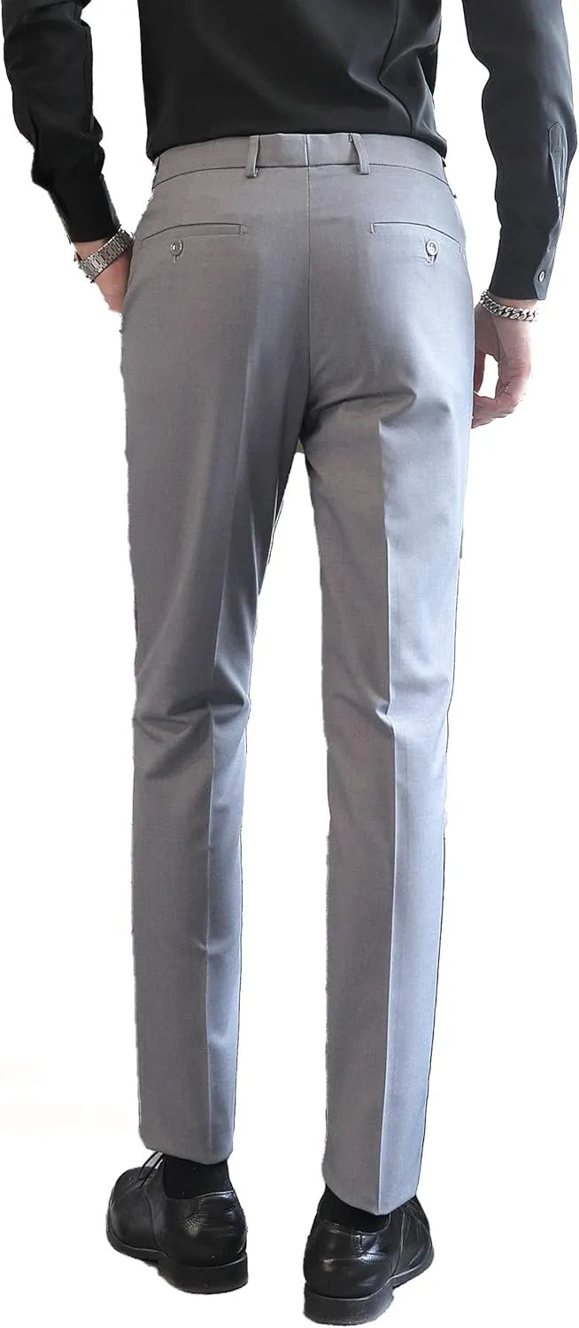 UNINUKOO Mens Suits 2 Piece Double Breasted Tuxedo Suit Slim Fit Wedding Party Dress Formal Suits for Men