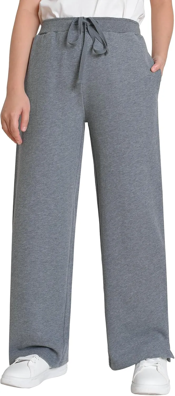 Weintee Women's Petite Wide Leg Sweatpants Petite Length