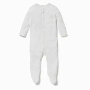 White Snap Baby Pajamas