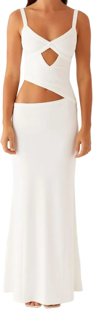 Women Spaghetti Strap Cut Out Maxi Dress Elegant Formal Cocktail Dresses Backless V-Neck Bodycon Long Slip Dress 2025