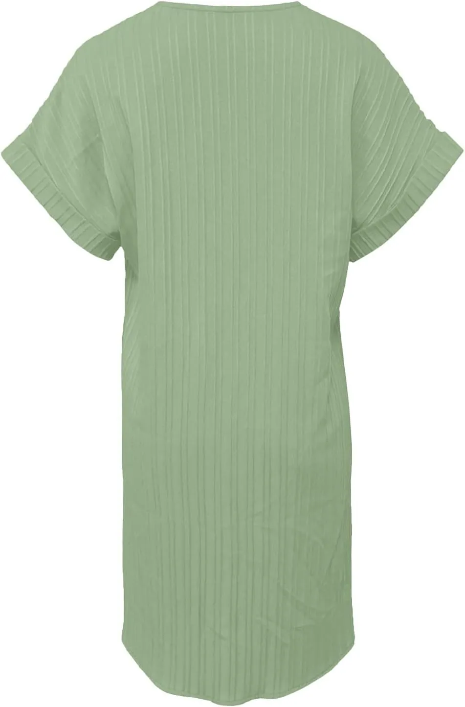 Women's Casual T Shirt Dress Summer V Neck Button Short Sleeve Dresses 2025 Mini Sundresses Linen Dress Women