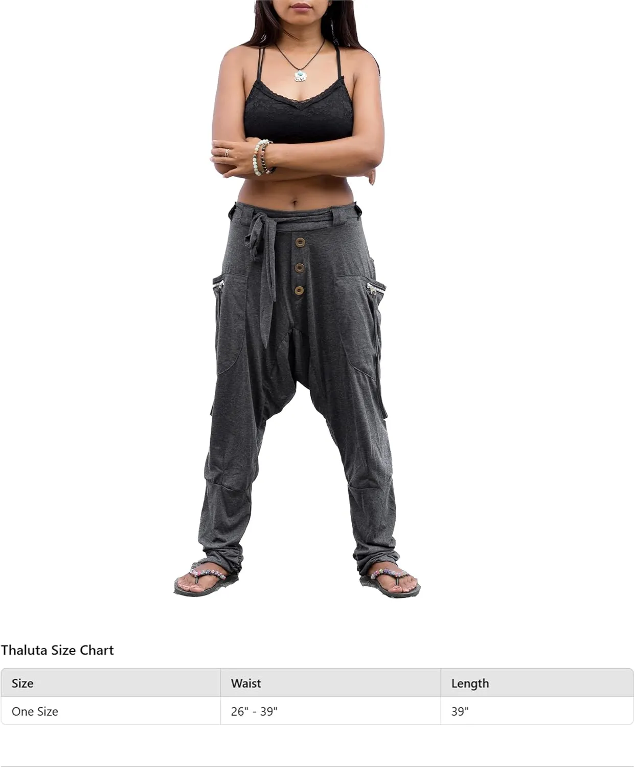 Women's Harem Loose Yoga Travel Lounge Pants with Pockets Casual Boho