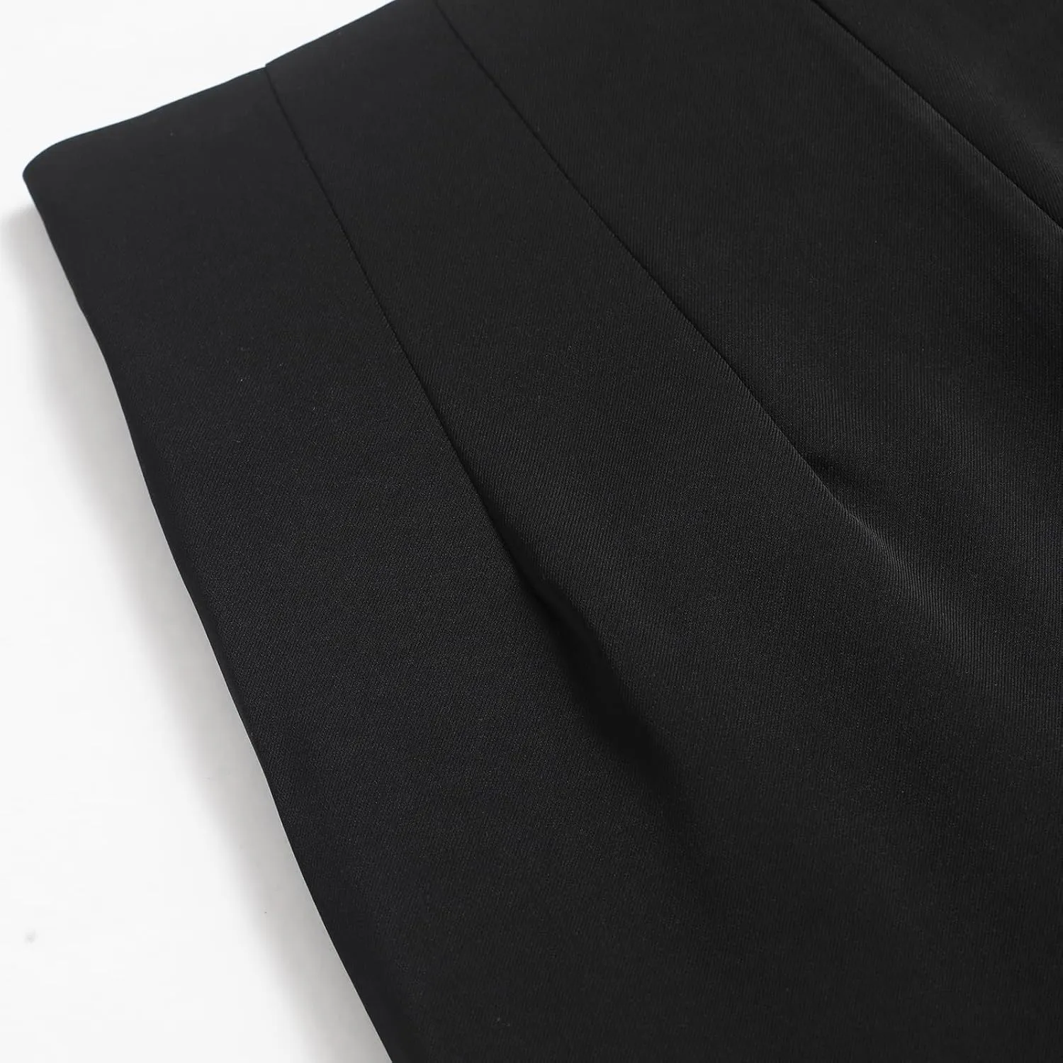 Women's High Waist Pleated Straight Leg Trousers Casual Business Work Trouser Pants
