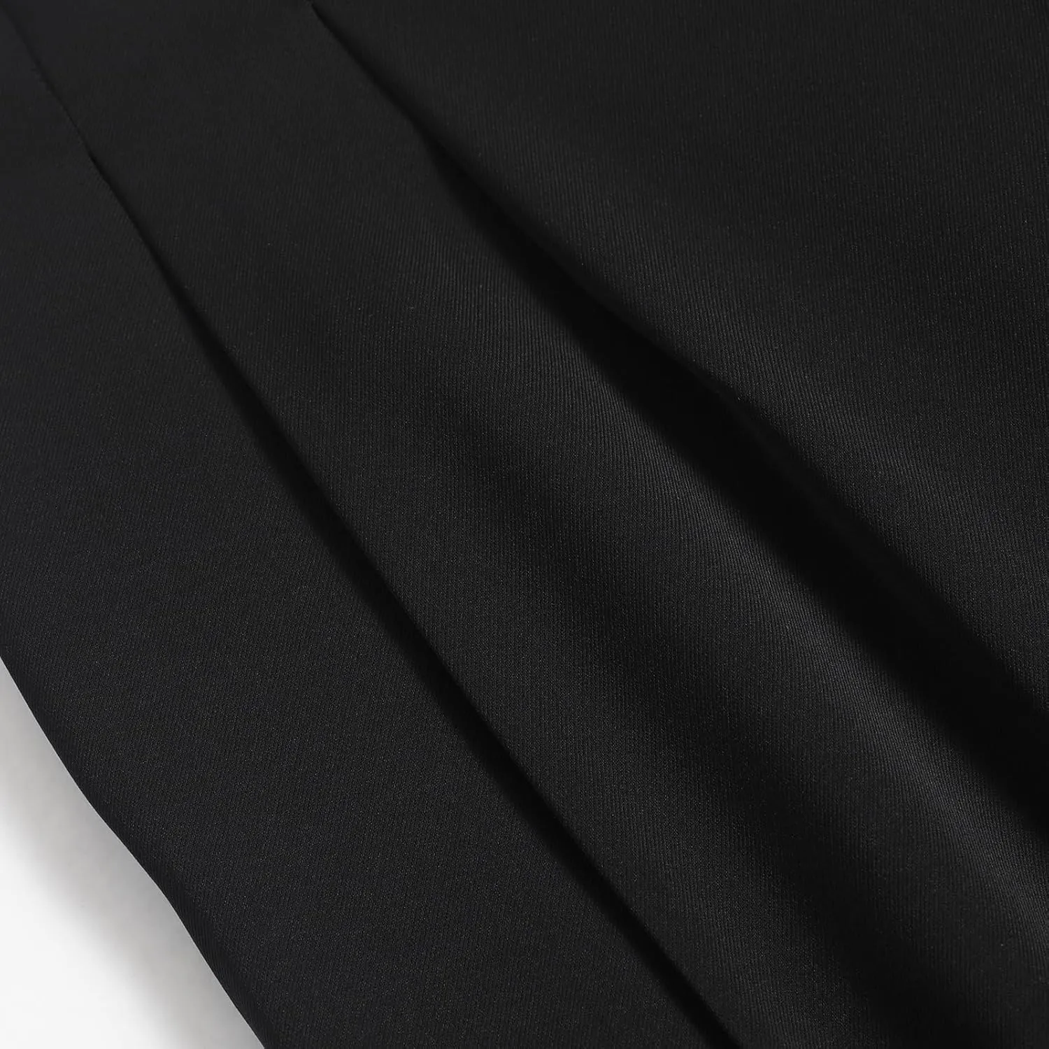 Women's High Waist Pleated Straight Leg Trousers Casual Business Work Trouser Pants