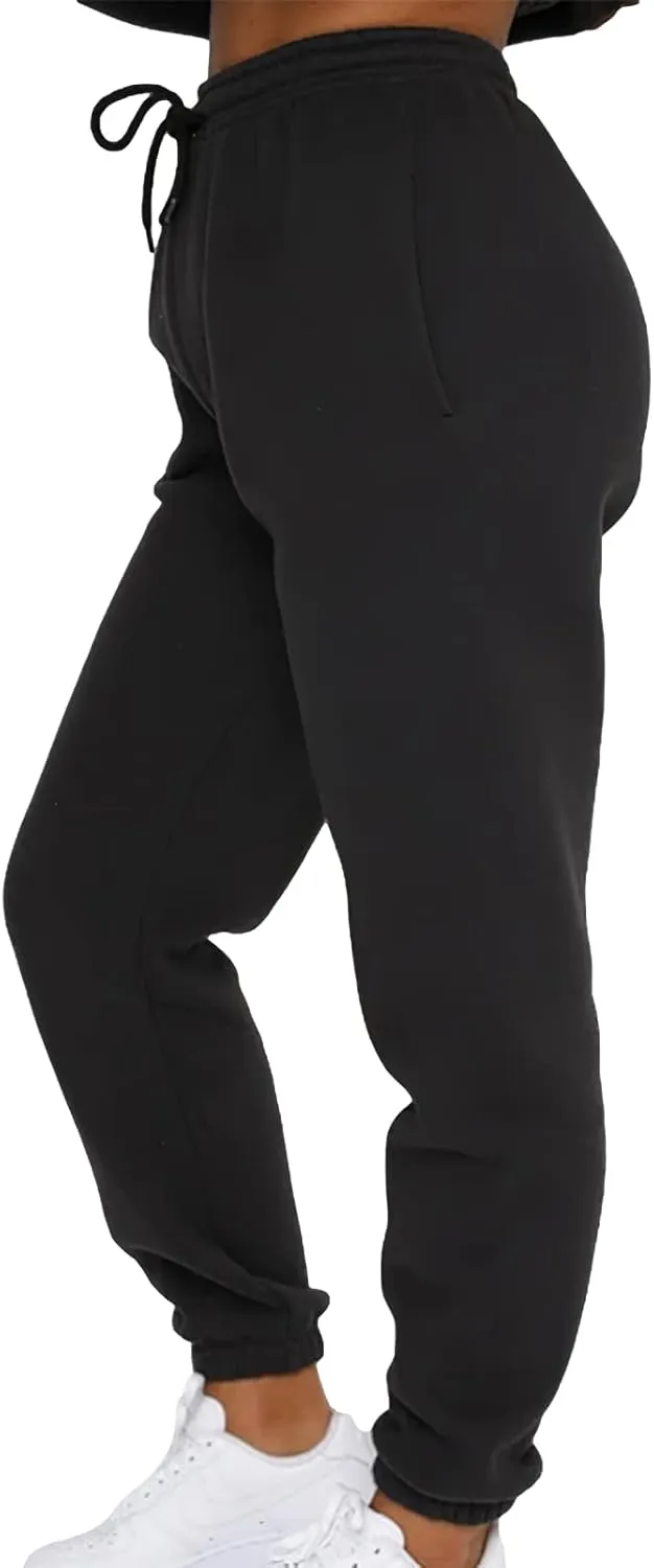 Women's Pullover Tracksuit Fleece Sweatshirt Jogging Pants 2 Pieces Sweatsuits