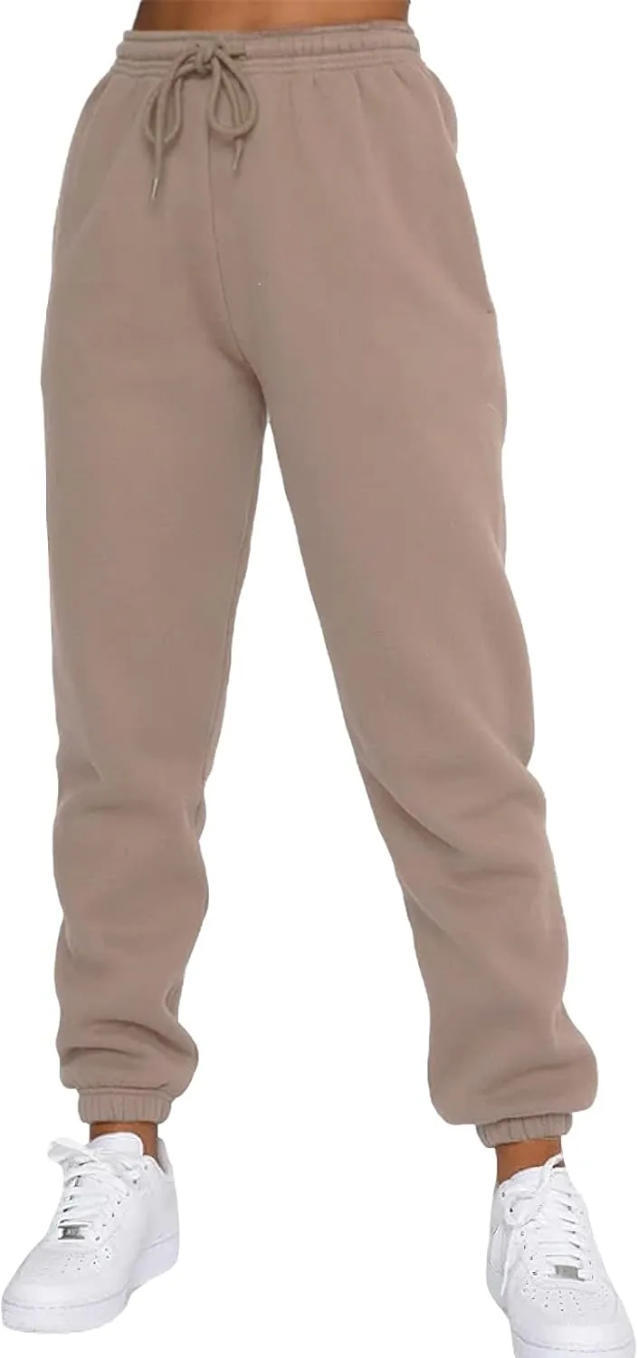 Women's Pullover Tracksuit Fleece Sweatshirt Jogging Pants 2 Pieces Sweatsuits