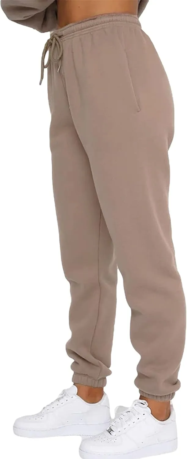 Women's Pullover Tracksuit Fleece Sweatshirt Jogging Pants 2 Pieces Sweatsuits
