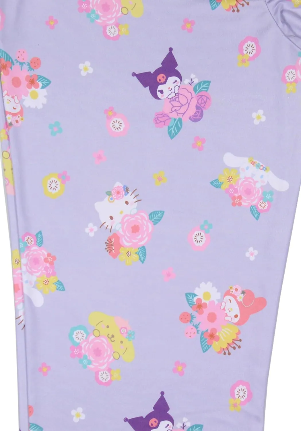 Women's Sanrio Hello Kitty and Friends My Melody Kuromi Cinnamaroll Pompompurin Floral Adult Pajama Pants