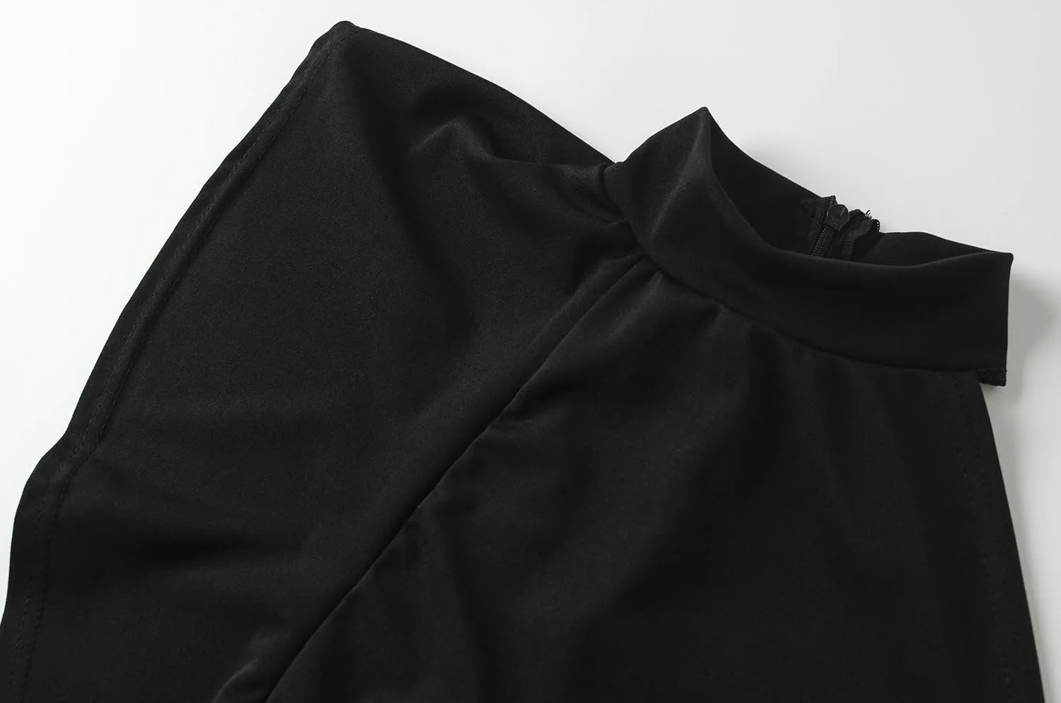 Women's Sexy Thin Ruffle Strapless High Waist Clubwear Long Wide Leg Pants Jumpsuit Rompers