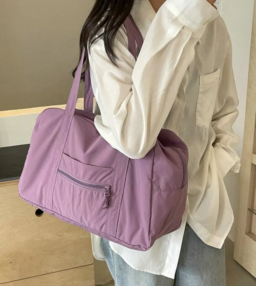 Womens Shoulder Handbag Lightweight Nylon Tote Handbags Large Purse Shopping Work Hobo Bags
