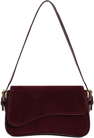 Womens Suede Hobo Shoulder Bag Retro Winter Fall Tote Handbags 2024 Crossbody Bag Underarm Bags for Travel Work