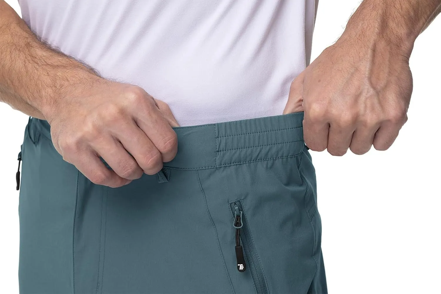 YSENTO Men's Cargo Hiking Pants Lightweight 5 Zipper Pockets Stretch Quick Dry Camping Fishing Travel Pants