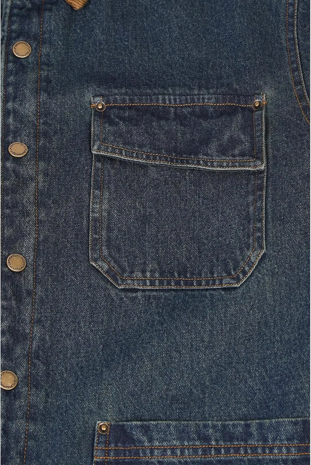 ZENTHACE Men's Flannel Lined Denim Washed Work Shirt Jacket, Fall Winter Utility Jean Shacket